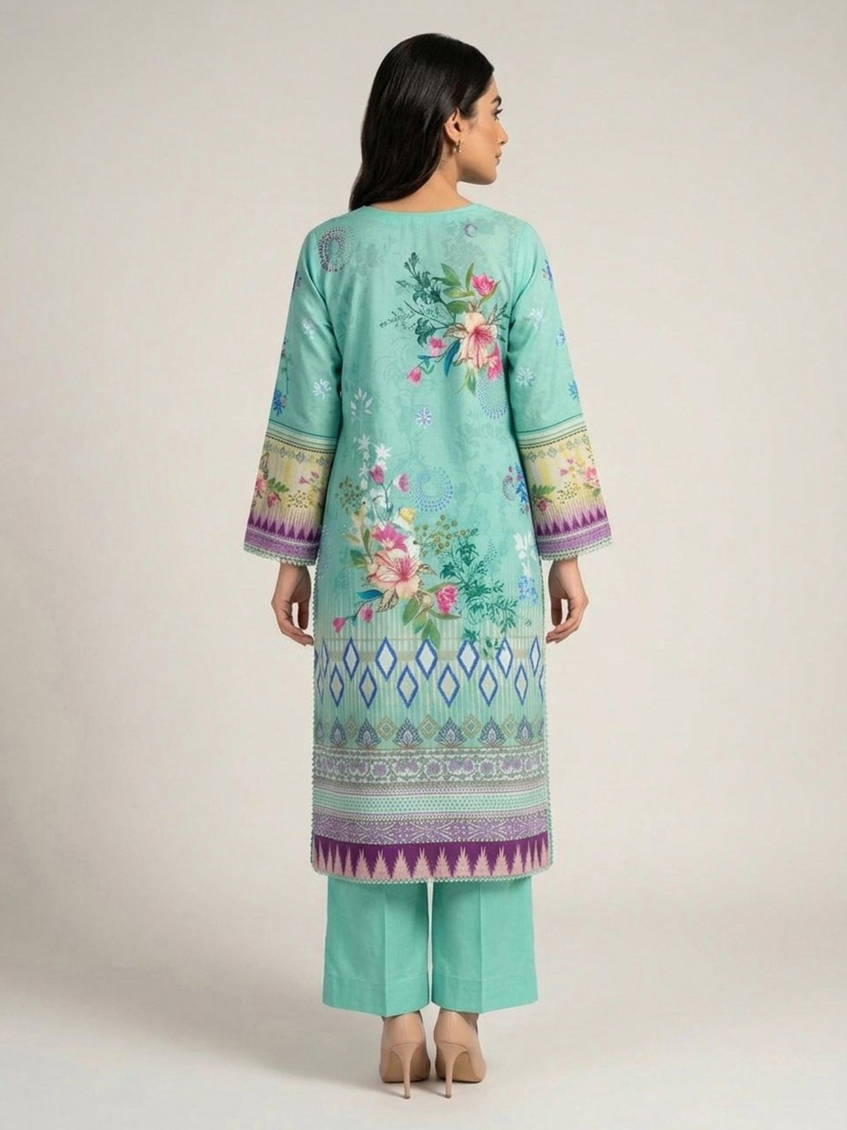 3pc dress with dupatta and trouser
