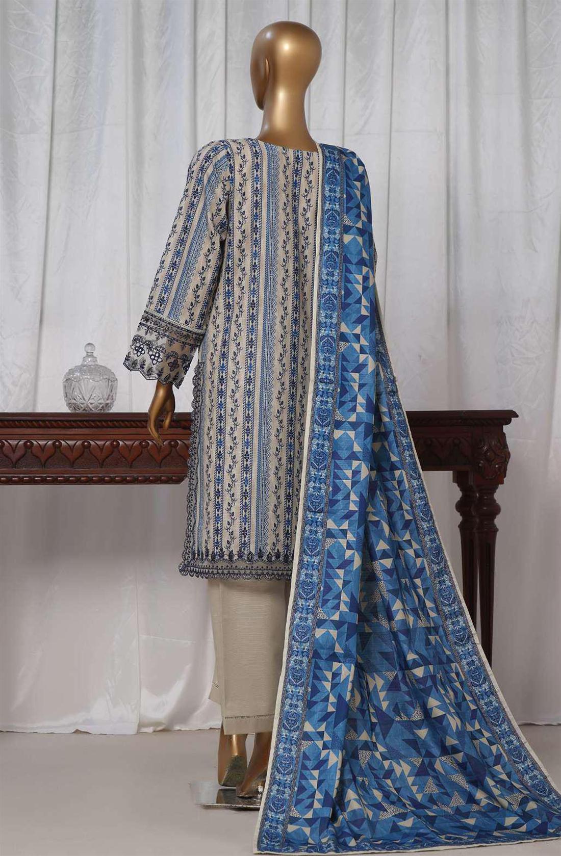 Women's Designer Collection SADABAHAR KHADDAR EMBROIDERED COLLECTION