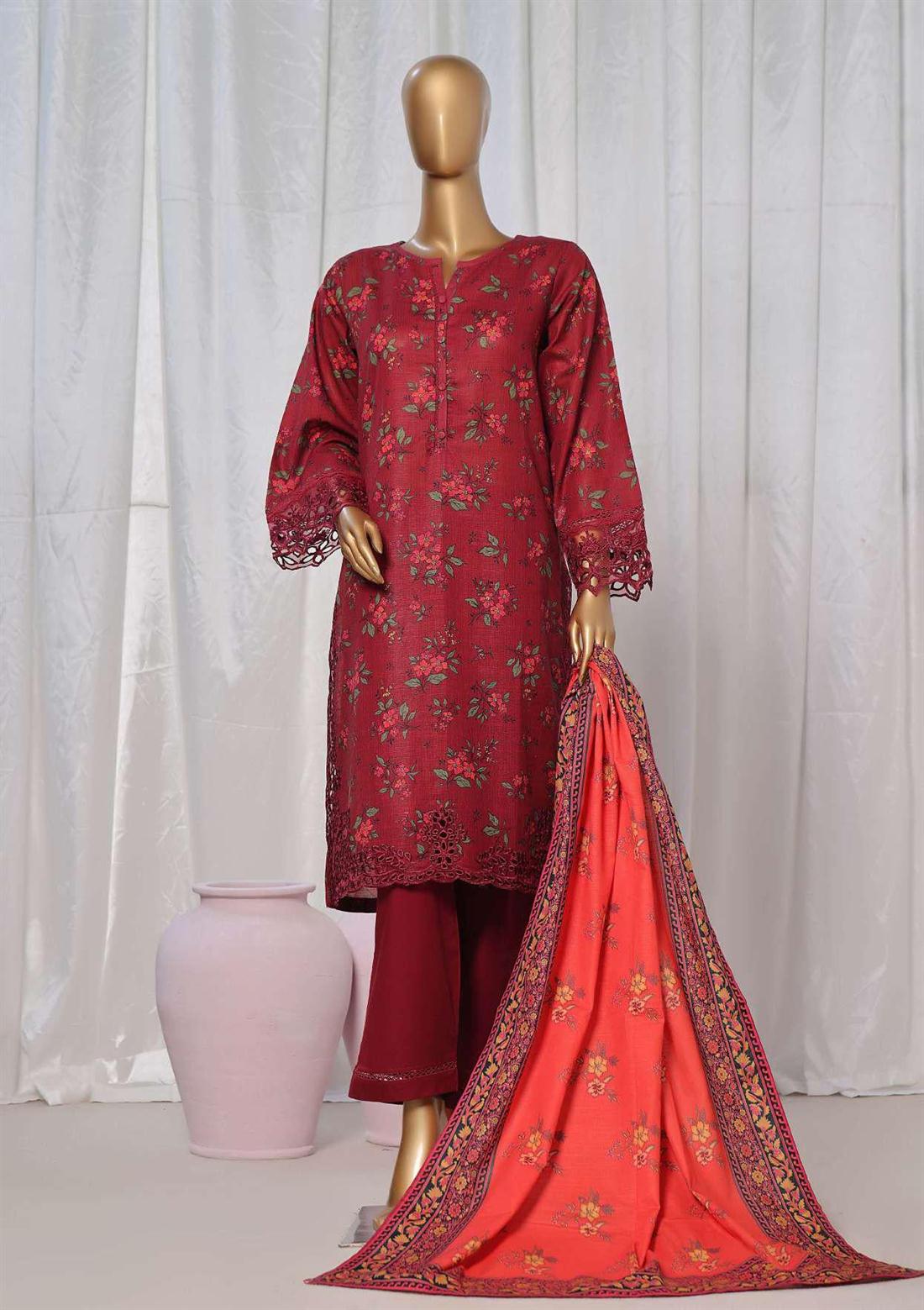 Women's Designer Collection SADABAHAR KHADDAR EMBROIDERED COLLECTION