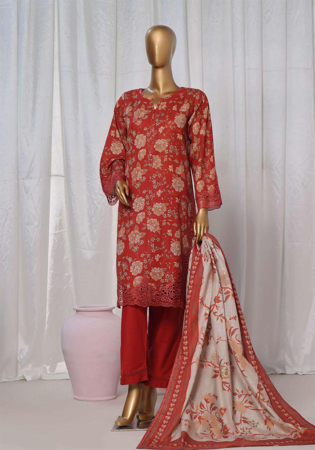 Women's Designer Collection SADABAHAR KHADDAR EMBROIDERED COLLECTION