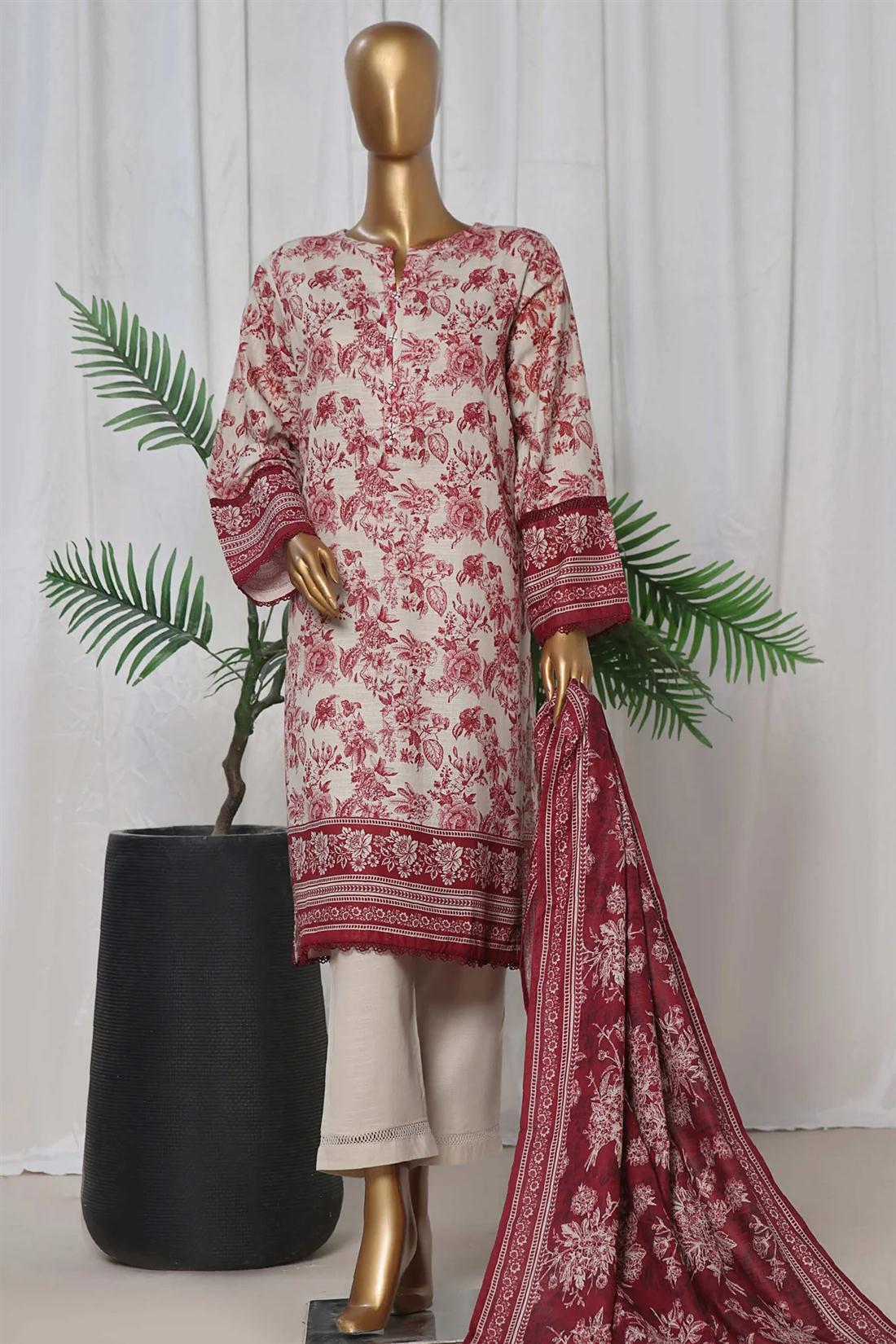 Women's Designer Collection SADABAHAR KHADDAR EMBROIDERED COLLECTION