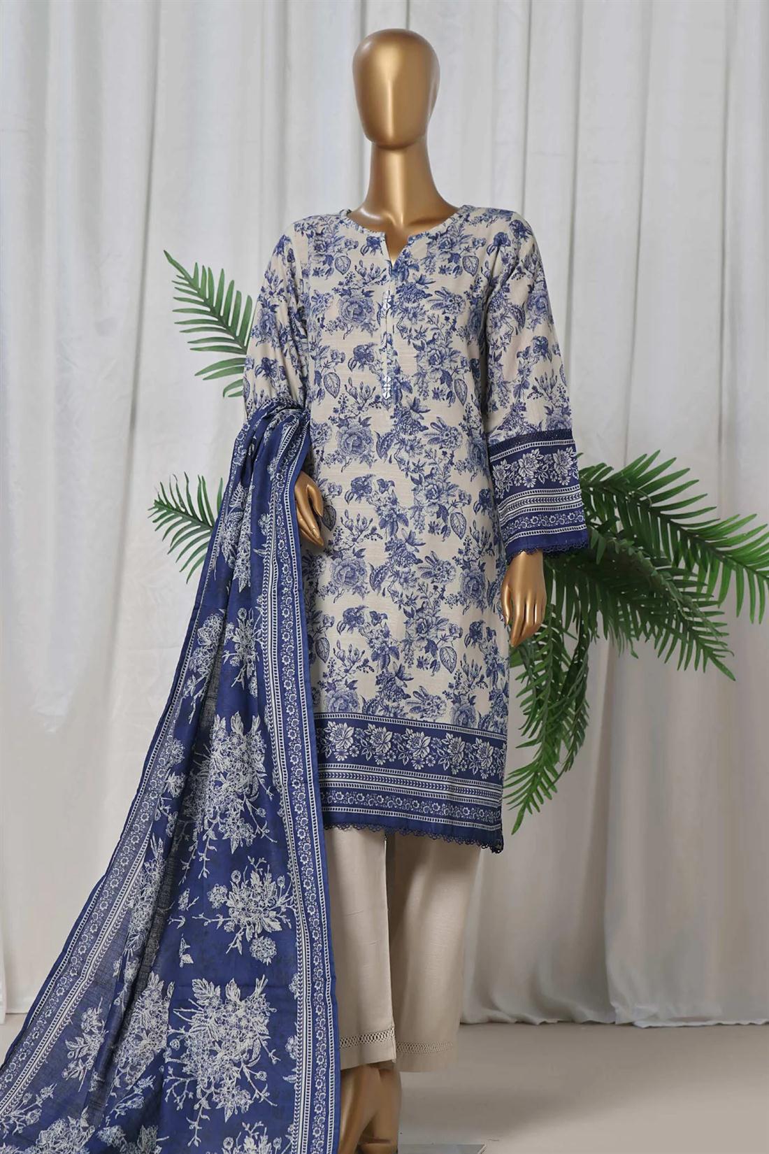 Women's Designer Collection SADABAHAR KHADDAR EMBROIDERED COLLECTION