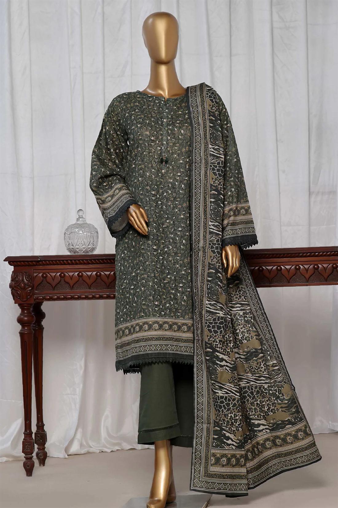 Women's Designer Collection SADABAHAR KHADDAR EMBROIDERED COLLECTION