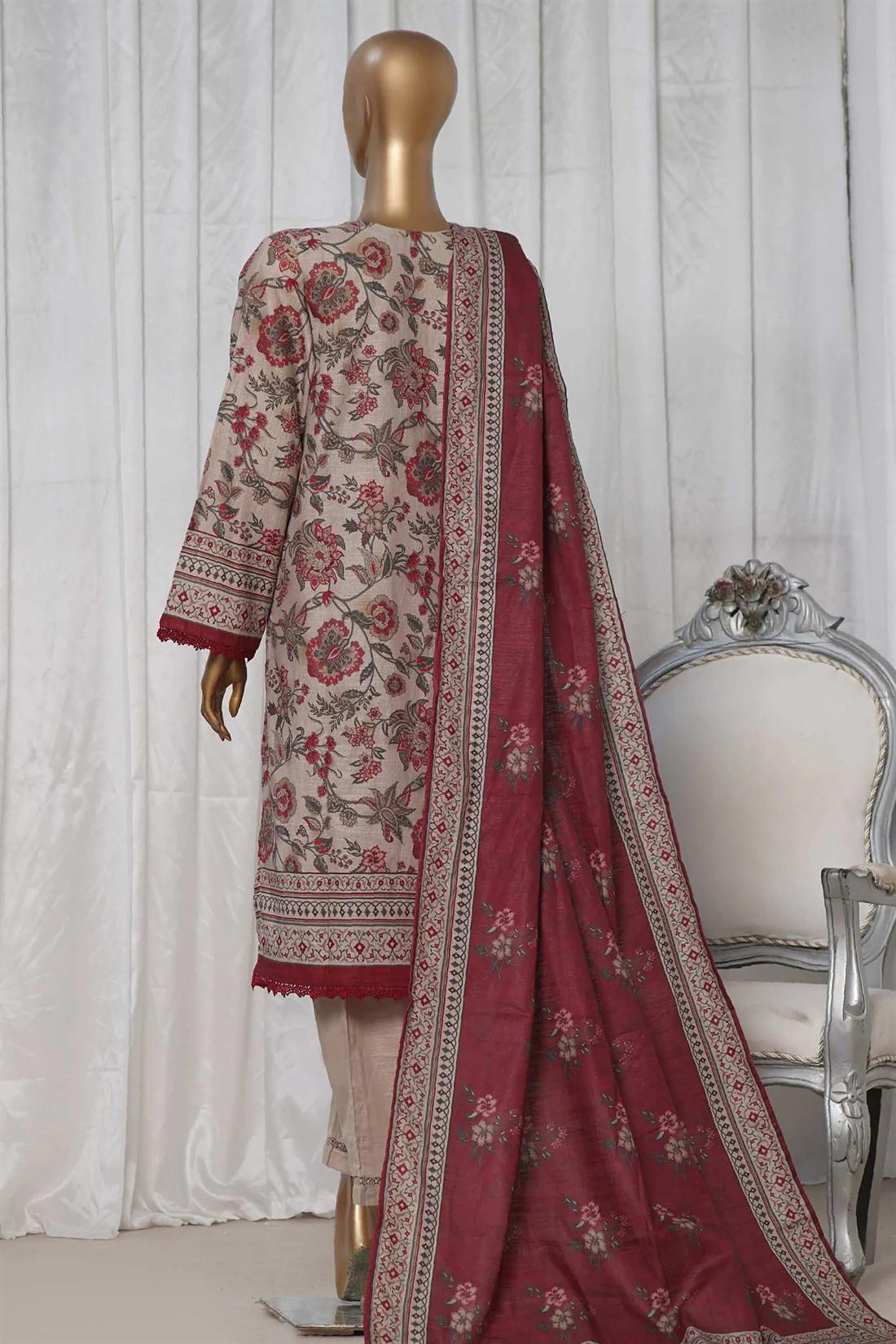 Women's Designer Collection SADABAHAR KHADDAR EMBROIDERED COLLECTION