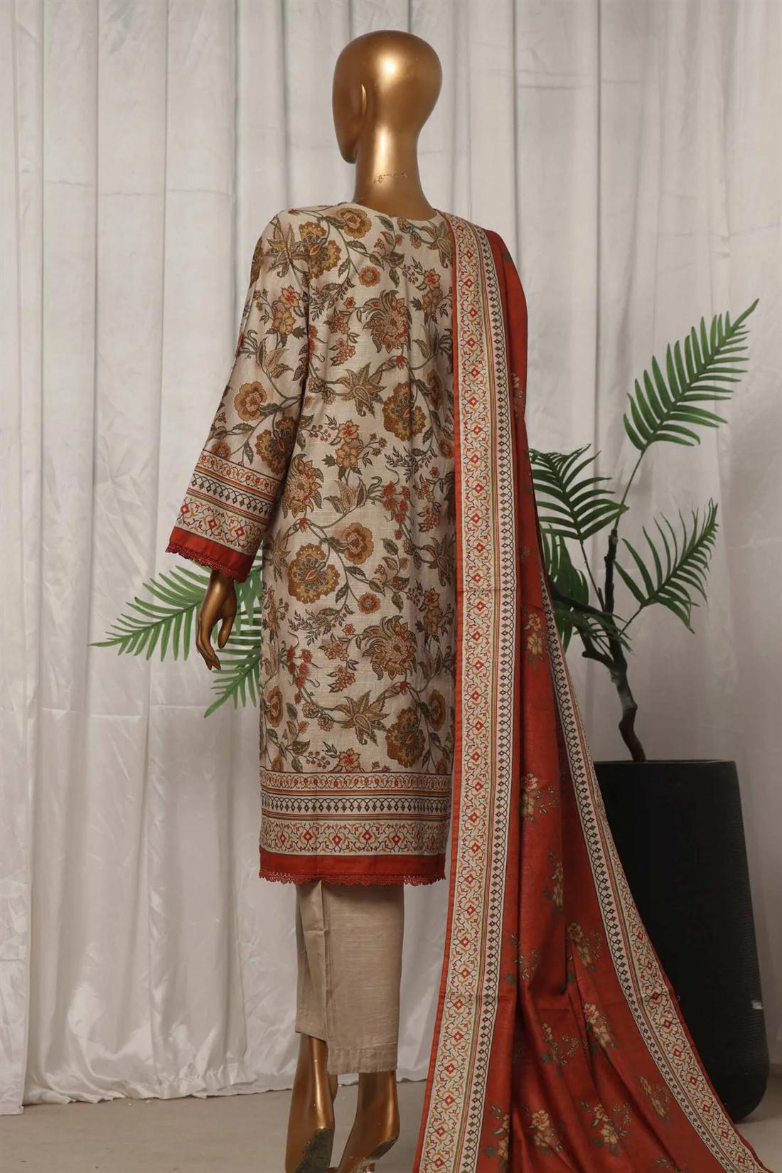 Women's Designer Collection SADABAHAR KHADDAR EMBROIDERED COLLECTION