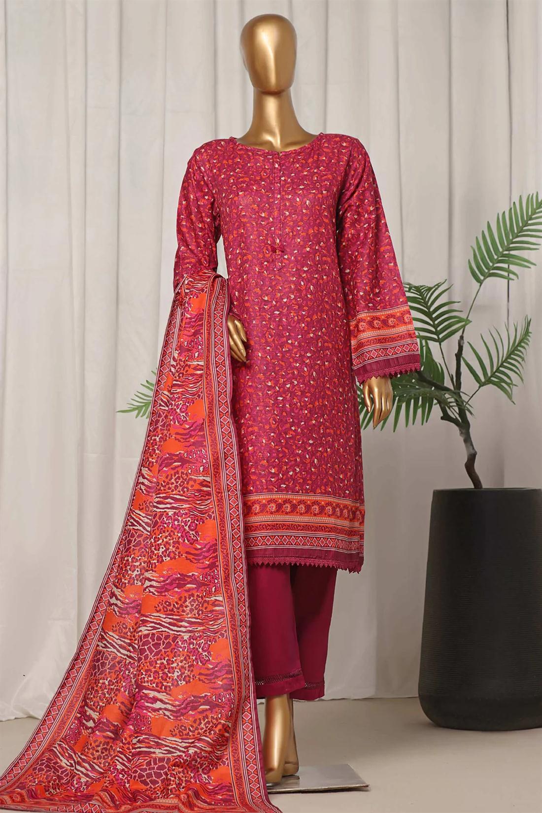 Women's Designer Collection SADABAHAR KHADDAR EMBROIDERED COLLECTION