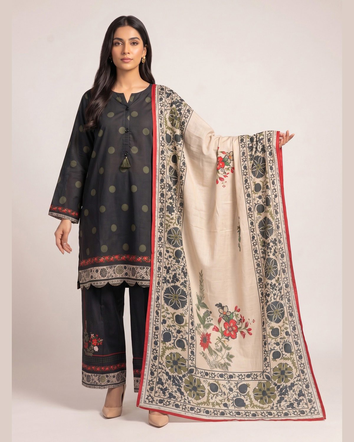3pc dress with dupatta and trouser