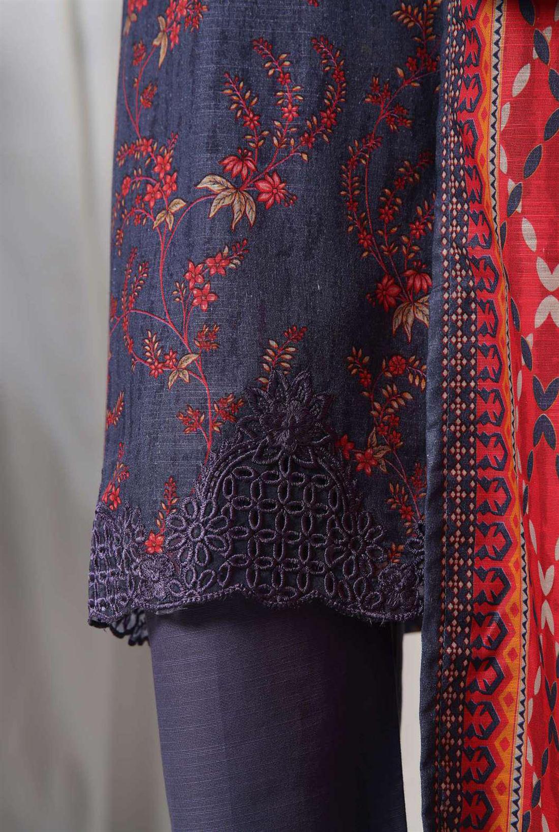 Women's Designer Collection SADABAHAR KHADDAR EMBROIDERED COLLECTION
