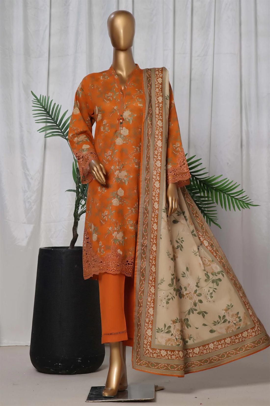 Women's Designer Collection SADABAHAR KHADDAR EMBROIDERED COLLECTION