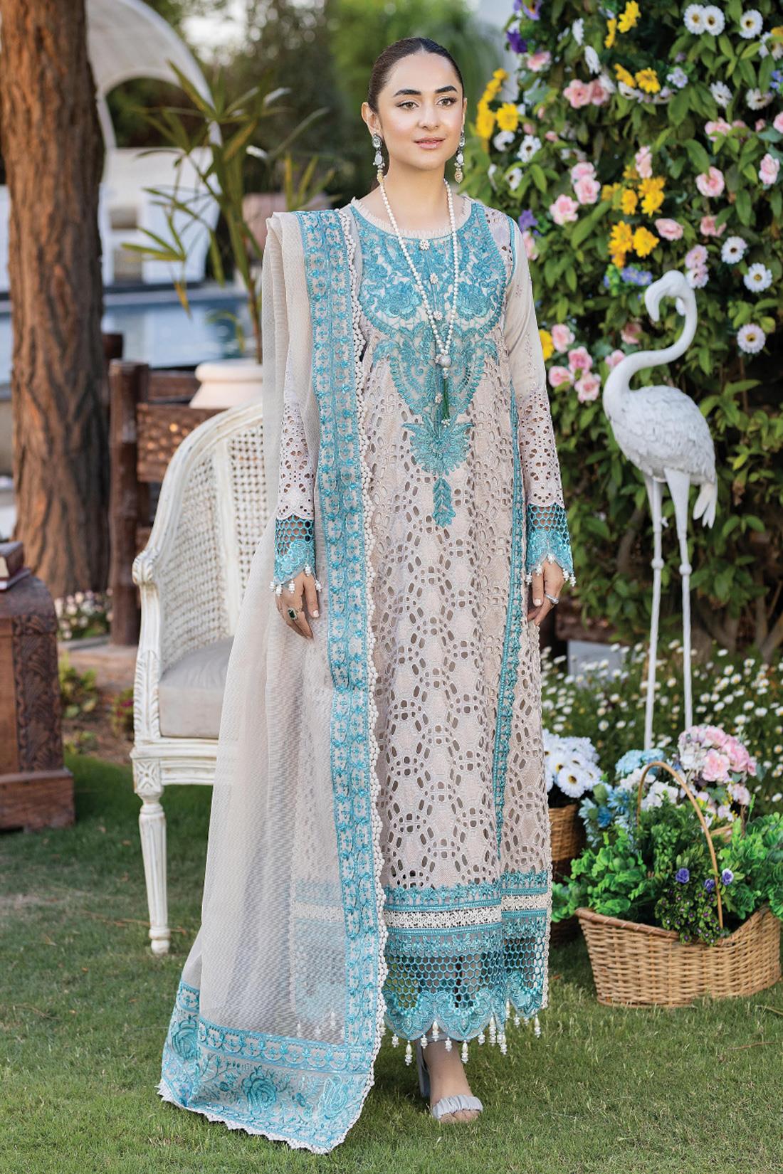 Pakistani Designer 3 piece stitched women suit