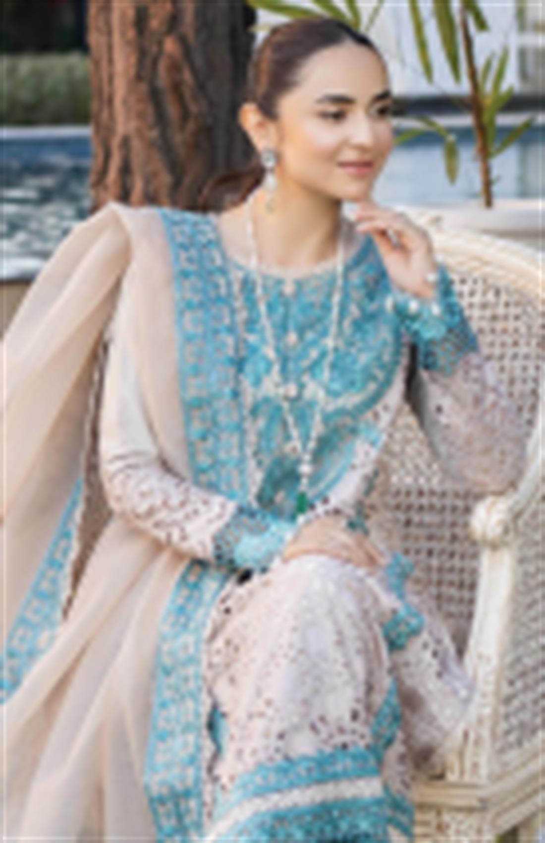 Pakistani Designer 3 piece stitched women suit